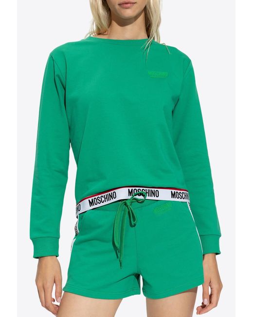 Moschino logo top band sweatshirt