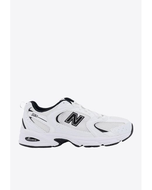 New Balance White 530 Sneakers for men