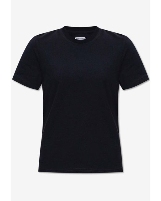 Bottega Veneta Black Basic Crewneck T-Shirt