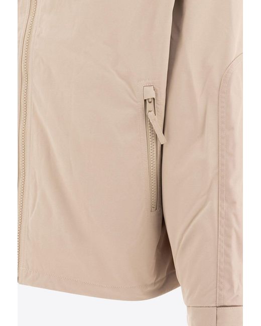 Stussy Natural Military-Style Zip-Up Jacket for men