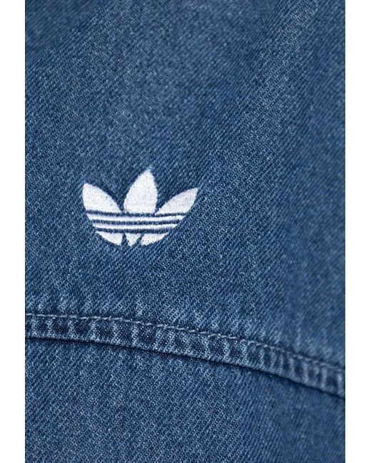 Adidas Originals Blue Adicolor Denim Adilenium Track Jacket