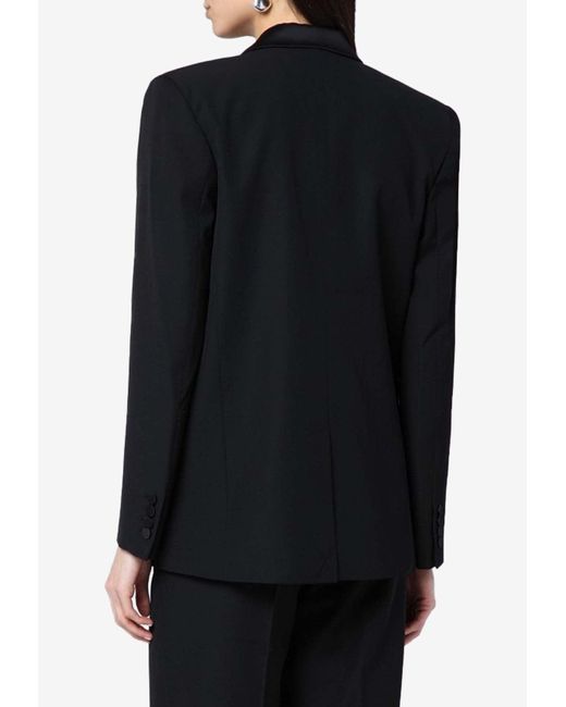 Anine Bing Black Ross Double-Breasted Tuxedo Blazer