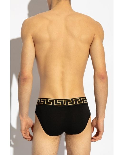 Versace Black Two-Pack Briefs for men