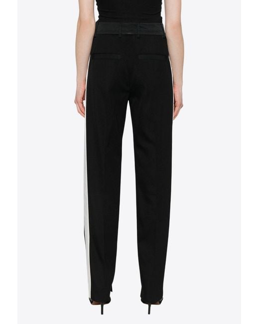MERYLL ROGGE Black Wool Tailored Pants