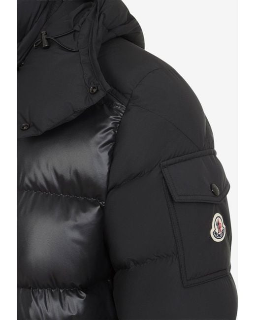 Moncler Black Maya Short Down Jacket for men