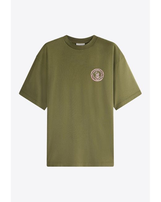 Drole de Monsieur Green Art De La Table Crewneck T-Shirt for men