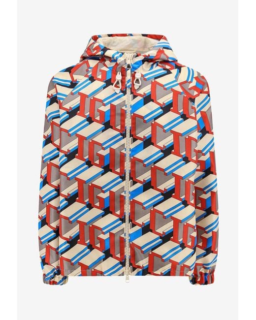Gucci Natural Pixel Print Nylon Jacket for men