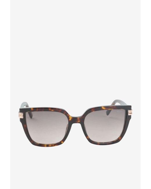 Chopard Gray Square Logo Sunglasses