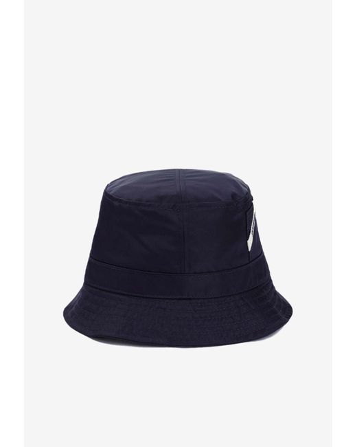 Jacquemus Blue Logo Tag Bucket Hat