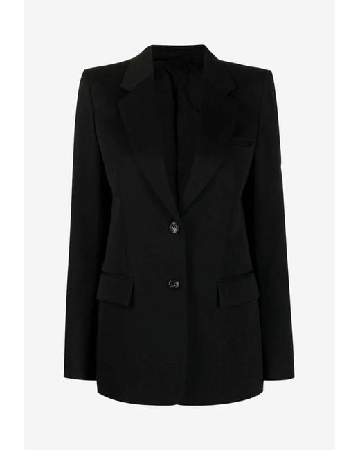 Lanvin Black Wool Single-Breasted Blazer