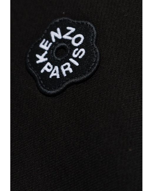 KENZO Black Boke Flower 2.0 Hooded Sweatshirt for men