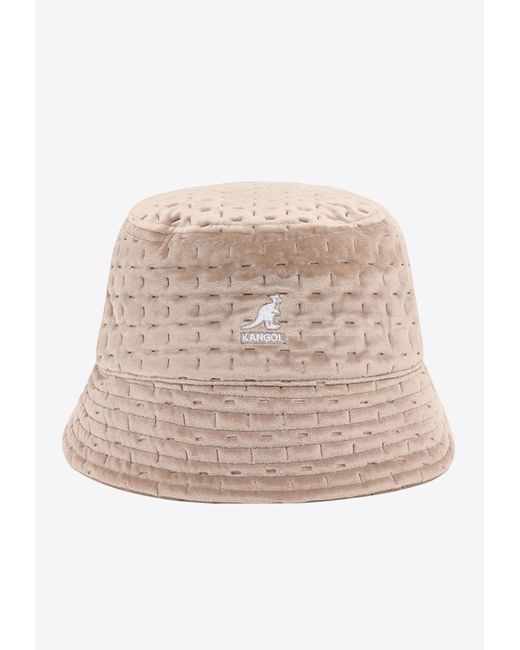 Kangol Natural Dash Quilted Bucket Hat for men