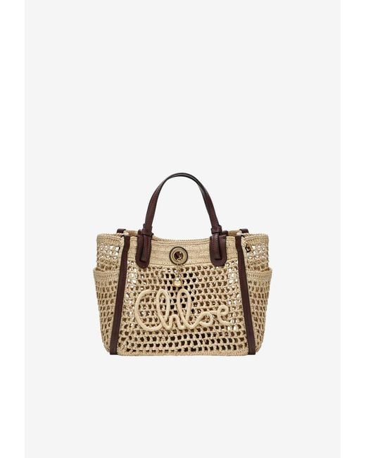 Chloé Natural Small Iconic Tote Bag