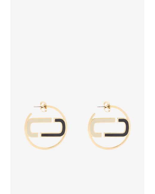 Marc Jacobs Natural The J Marc Colorblock Hoops