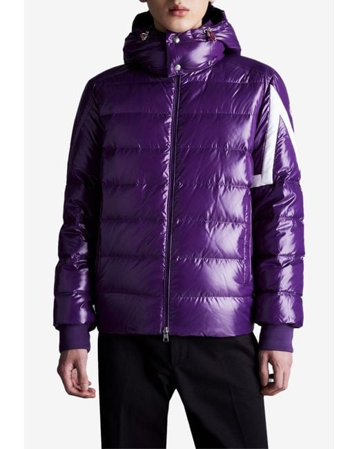 Moncler Synthetic Corydale Down Jacket in Purple | Lyst