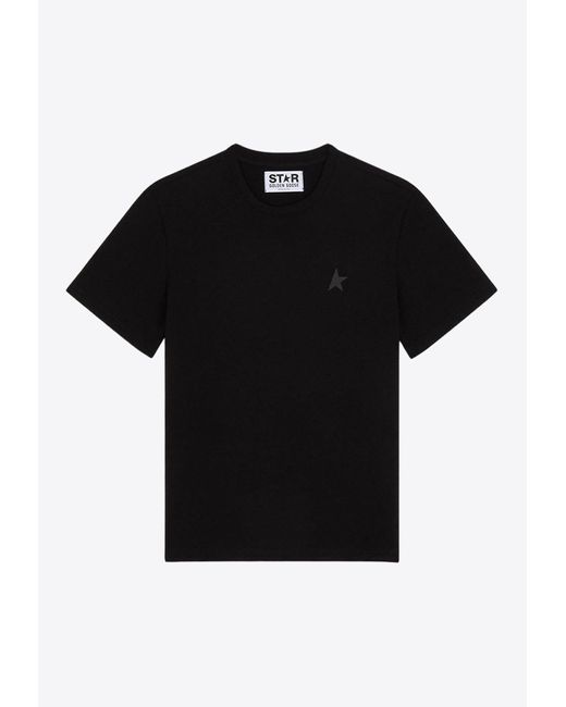 Golden Goose Deluxe Brand Black Star-Print Crewneck T-Shirt for men