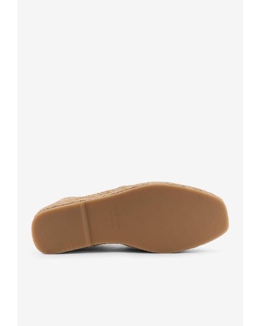 Kiton White Suede Logo Espadrilles for men