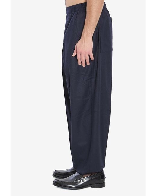 Jacquemus Blue Gio Wool Pants for men
