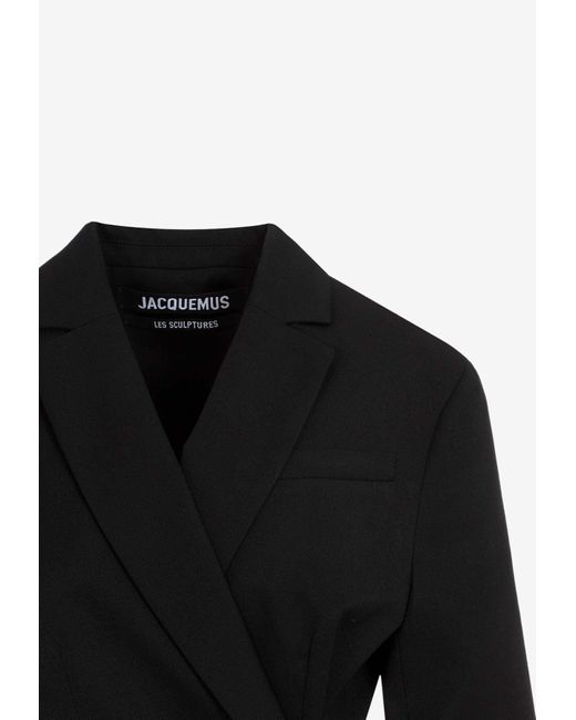Jacquemus Black Tibau Double-Breasted Jacket