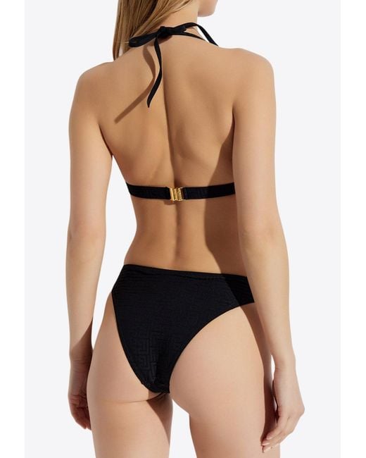 Balmain Black Pb Labyrinth Bikini