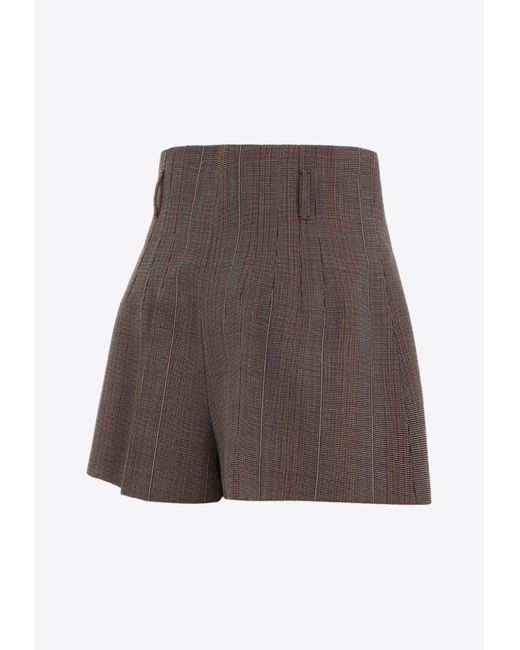 Prada Brown High-Waist Shorts