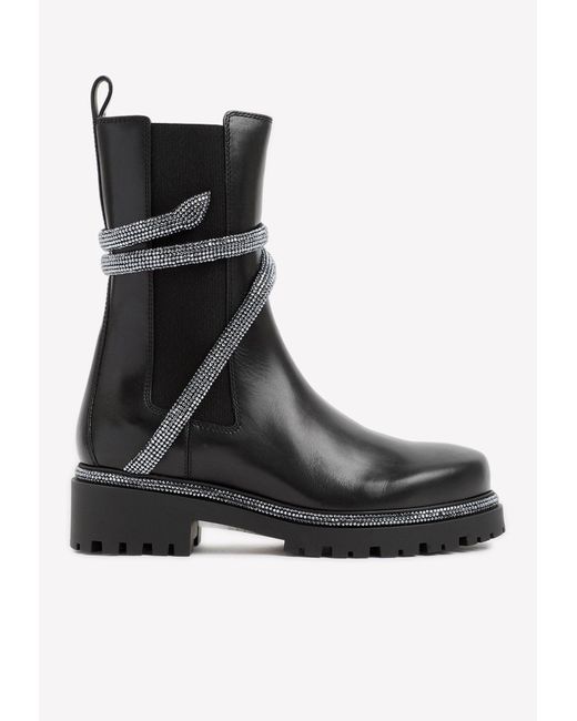 rene caovilla cleo black
