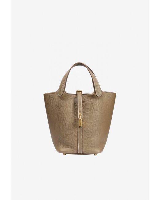 hermes etoupe picotin 18