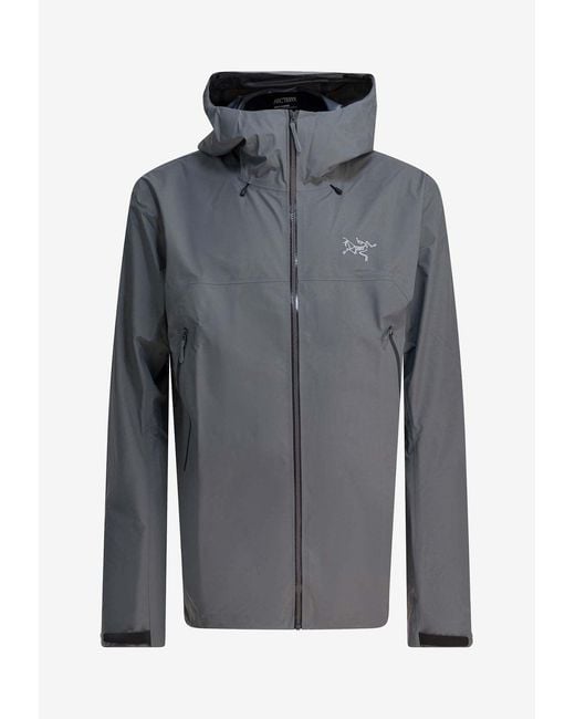Arc'teryx Gray Beta Sl Zip-Up Technical Jacket for men