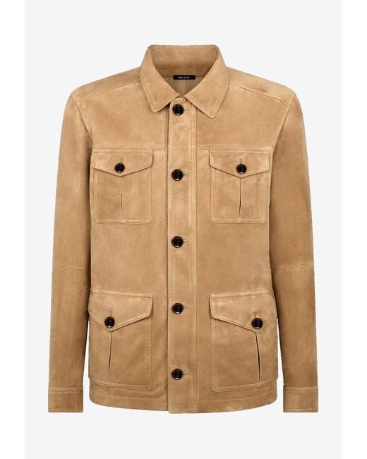 Tom Ford Natural Suede Leather Jacket for men