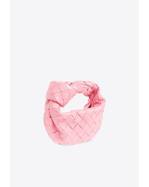 Bottega Veneta Pink Candy Jodie Top Handle Bag