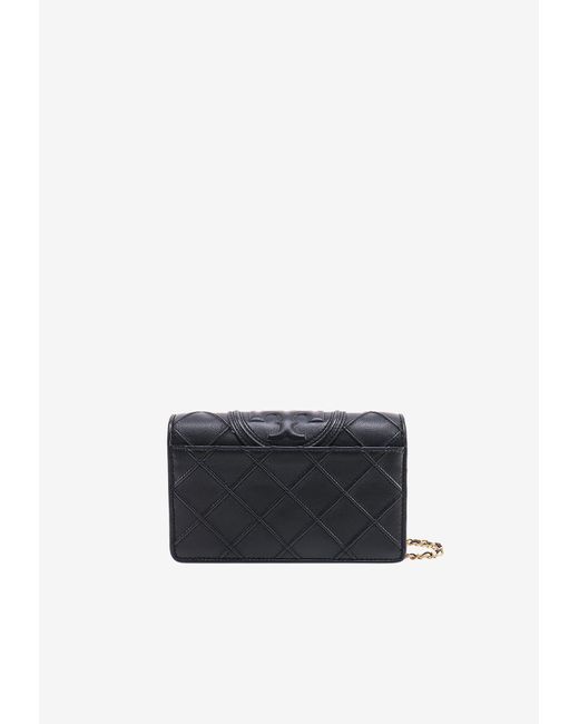 Tory Burch White Fleming Soft Chain Clutch