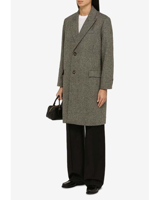 Apc herringbone hotsell coat
