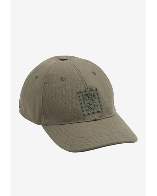 Loewe Natural Anagram Patch Baseball Cap for men