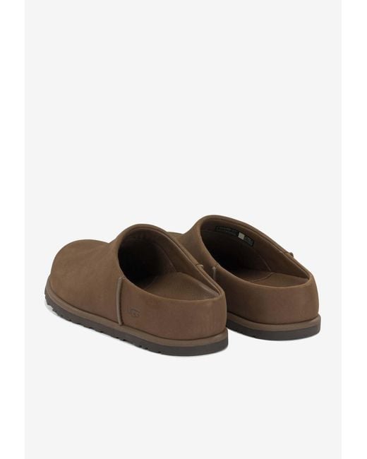 Ugg Brown Otzo Waterproof Leather Clogs