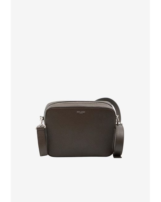 Saint Laurent Brown Small Camera Bag for men
