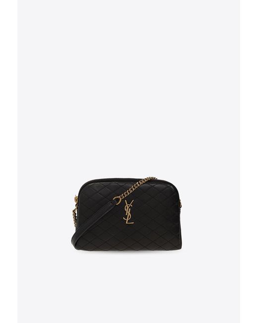 Saint Laurent Black Gaby Quilted Shoulder Bag