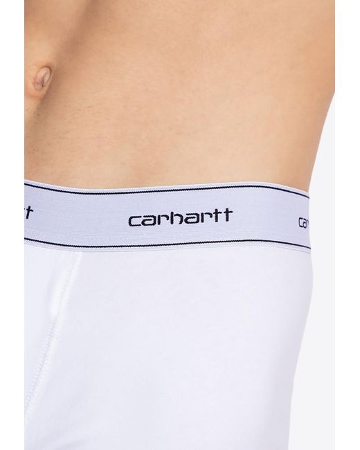 Carhartt White Two-Pack Branded Boxers for men