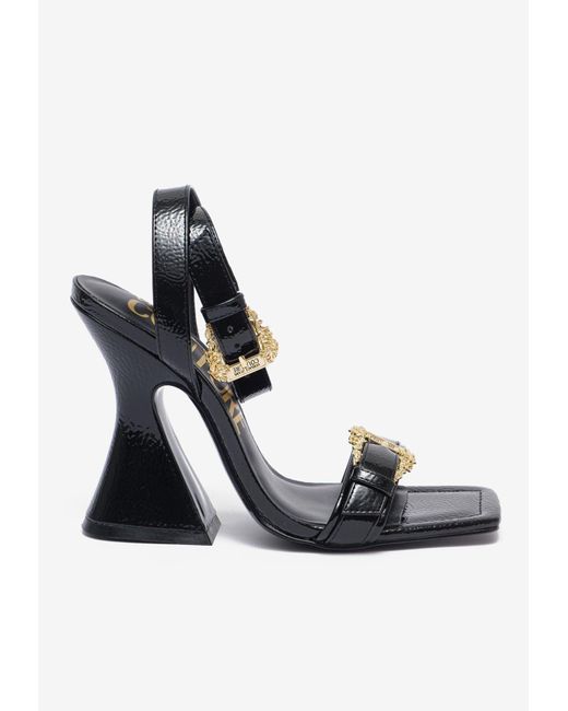 Versace Jeans Blue Kirsten 100 Leather Sandals