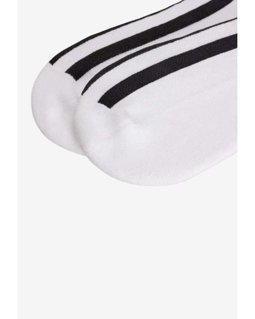 Y-3 White Logo Stripes Socks
