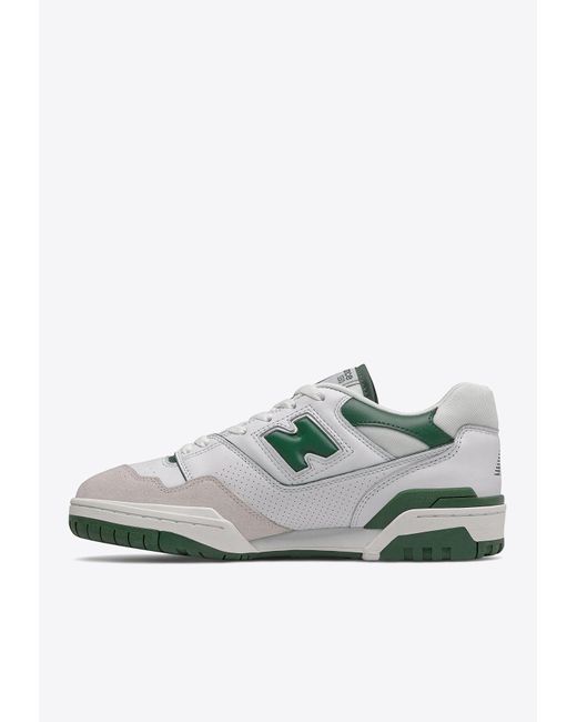 New Balance White 550 Low-Top Sneakers for men