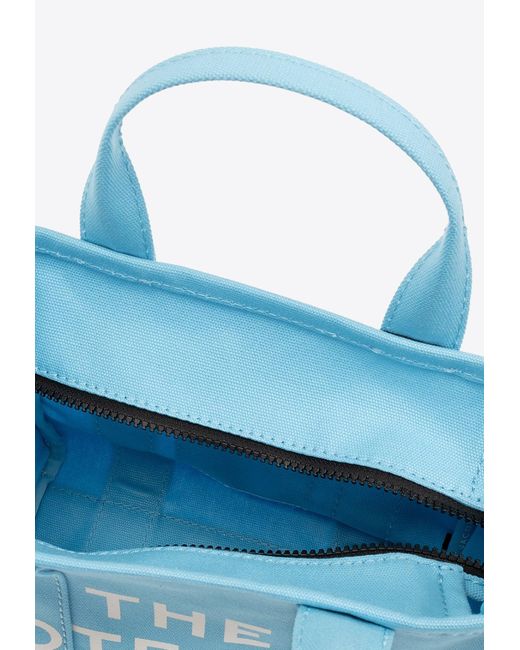 Marc Jacobs Blue The Small Logo Tote Bag