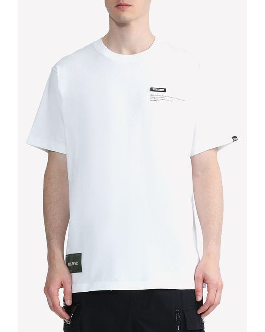 Izzue Digital Print Army Logo T-shirt in White | Lyst