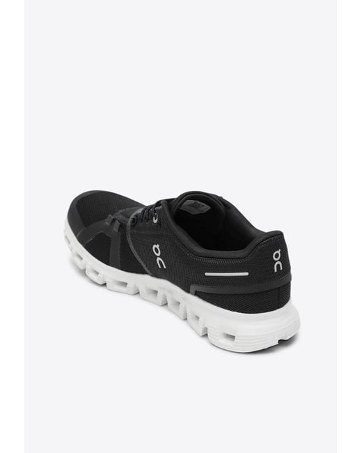 On Shoes Black Cloud 6 Low-Top Sneakers
