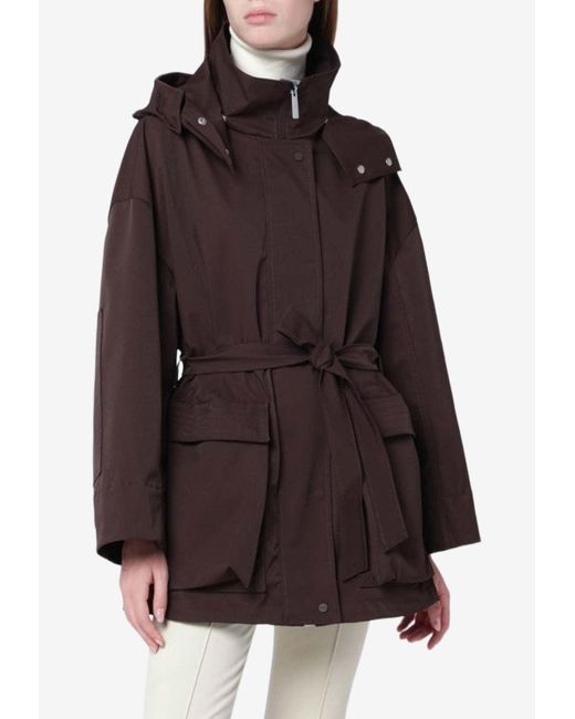 Herno Brown Short Laminar Jacket