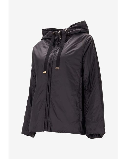 Max Mara Black Greenh Padded Rain Jacket