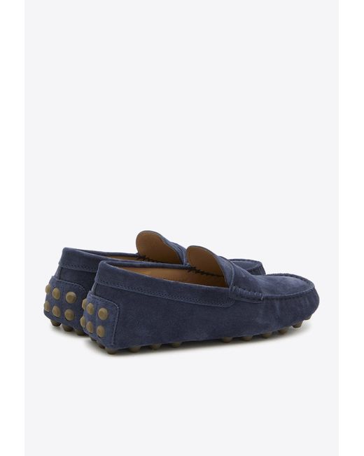Tod's Blue Gommino Bubble Loafers for men