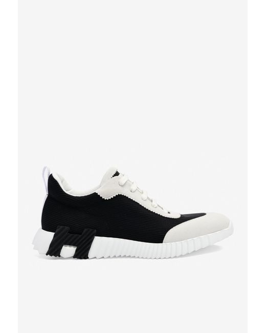 Hermès Bouncing Low-top Black And White Sneakers for men