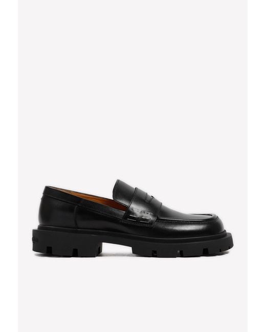 Maison Margiela Slip-on Leather Chunky Loafers in Black for Men | Lyst