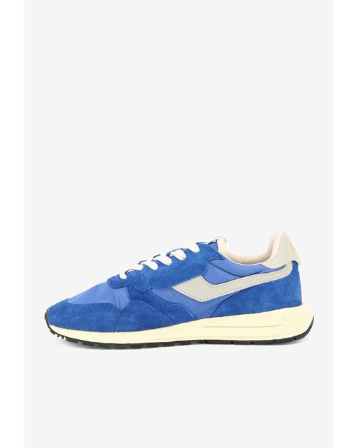 Autry Blue Reelwind Low-Top Sneakers for men