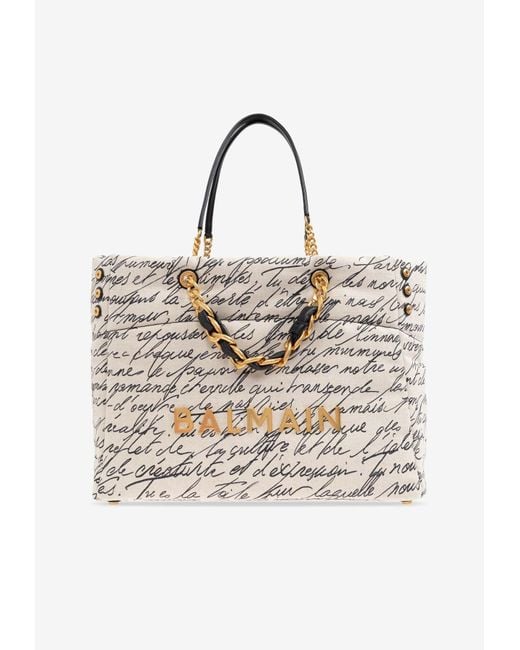 Balmain Natural Xxl 1945 Soft Tote Bag